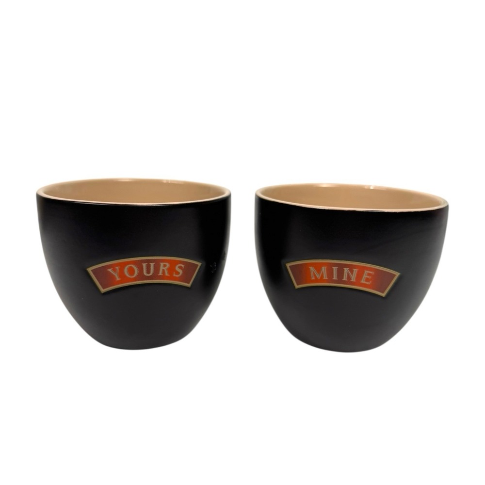 Bailey's Irish Cream MINE and YOURS Coffee Cups No Handles for "Special‎ Coffee"